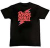 David Bowie Rebel Rebel Ikonische Musik Grafik Herren T-Shirt S M L XL 2 3 4 XL