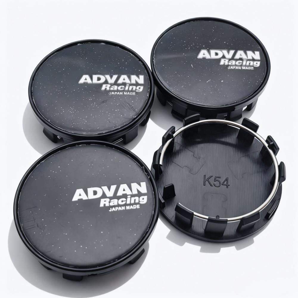 4pcs ADVAN Logo Emblem Car Wheel Center Caps 54MM 50MM Wheels Hub Cap Advan Racing Badge Rim Hubcaps Dust Cover Car Accessories Advan Badge&4pcs K54 Wheel Caps