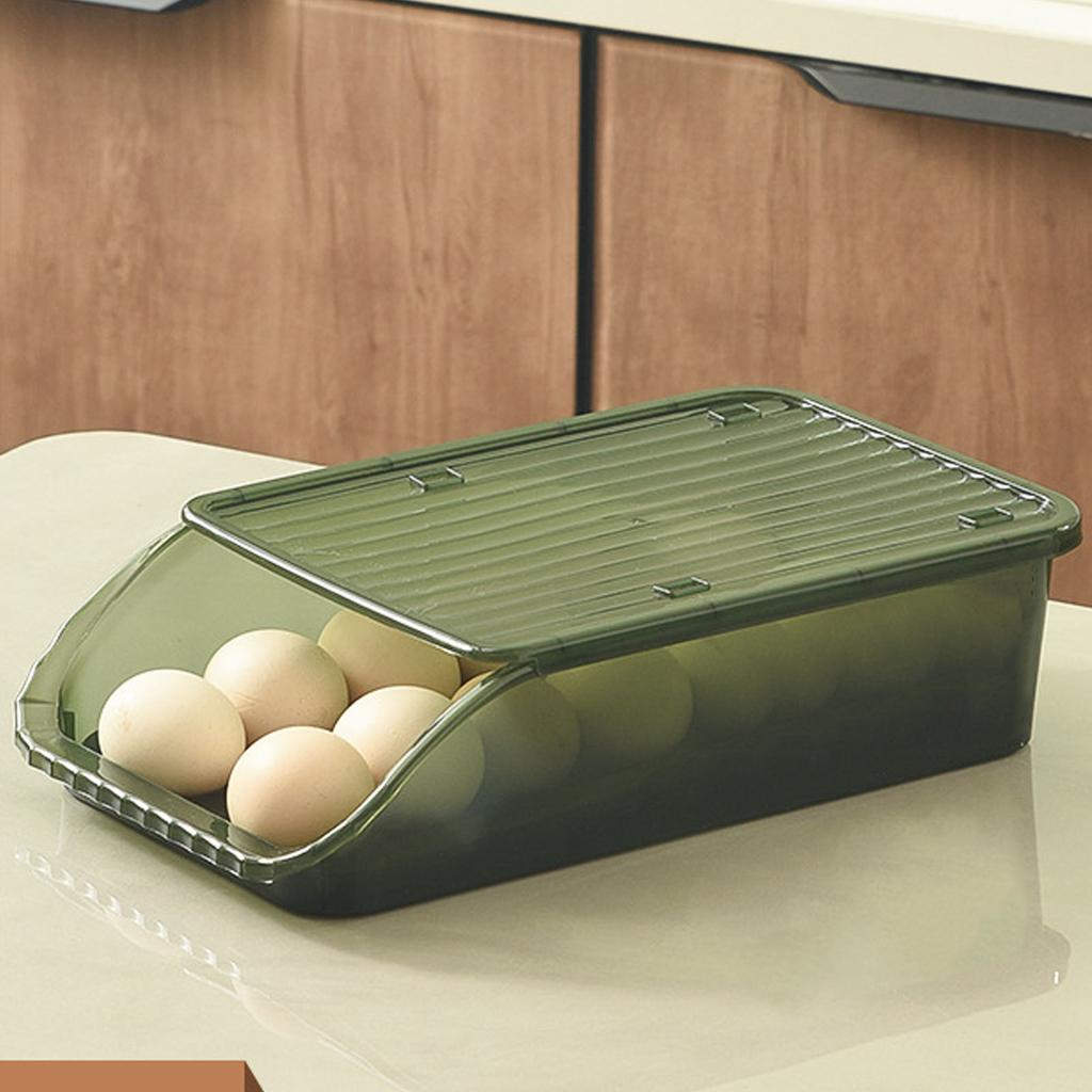 Egg Holder Innovative Auto Rolling Egg   Stacked Egg Tray Fridge Egg Storage Box for Home Kitchen
