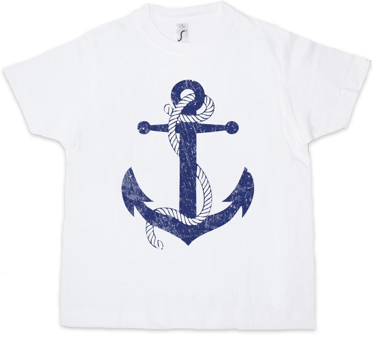 OLDSCHOOL ANCHOR LOGO I Kids Boys kids boys T-Shirt Rockabilly Star Sailor Tattoo Nautical 160