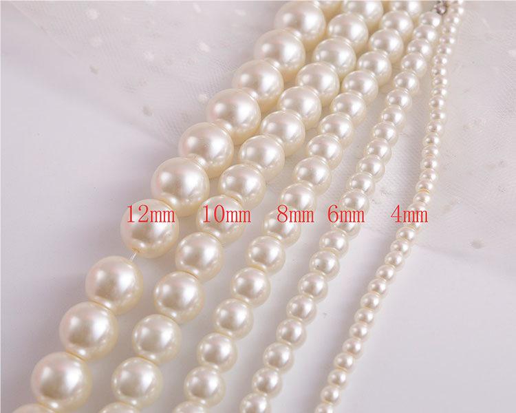 Pearl Clavicle Choker Necklace for Cheongsam - Mid-Length Women's Sweater Chain, 50 Accessories 037