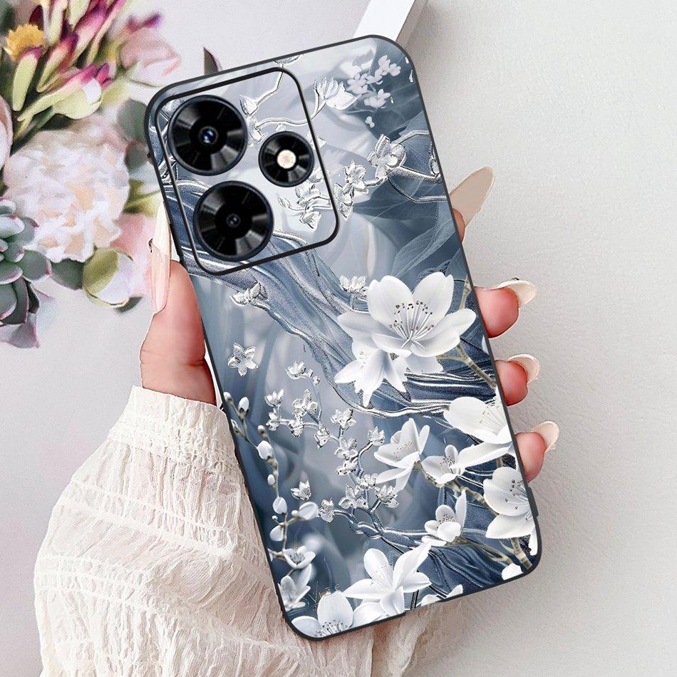 Für Infinix Hot 30 Play 30i Hot30 4G Elegante Florale Schmetterlings-Handyhülle Für Infinix Hot30i 30 30Play Weiche Silikon-TPU-Hüllen