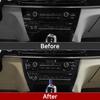 Car CD Panel Trim Center Console Cover Carbon Fiber Sticker Decal fits for BMW X5 F15 X5M F85 X6 F16 X6M F86 2014 2015 2016 2017 2018  Accessories