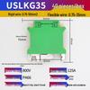 UK2.5B DIN Rail Terminal Block Connector, Pure Copper, Flame Retardant, Quick Wiring (UK-5n, UK-3n, UK-6n).