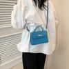 Trendy Commuter Bag Small Square Pu Leather Handbag For Spring Summer 2024
