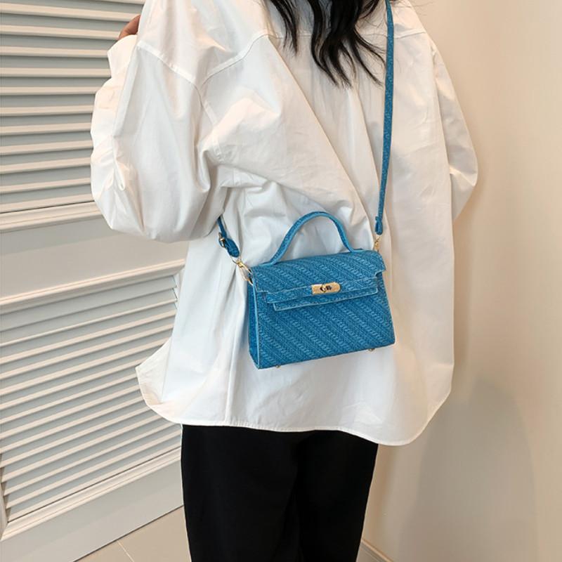 Trendy Commuter Bag Small Square Pu Leather Handbag For Spring Summer 2024