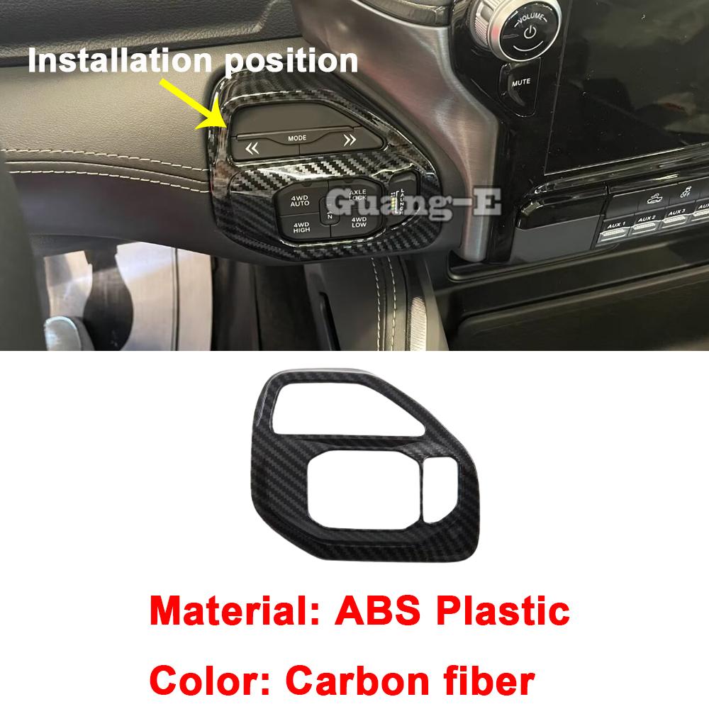 For Dodge Ram 1500 TRX   2024 ABS Steering Wheel Frame Dashboard Armrest Handle Panel Air Outlet Vent Trim Gear