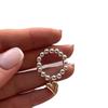 Stainless Steel Heart Ring for Women - Personalized Versatile Beaded Elastic Ring