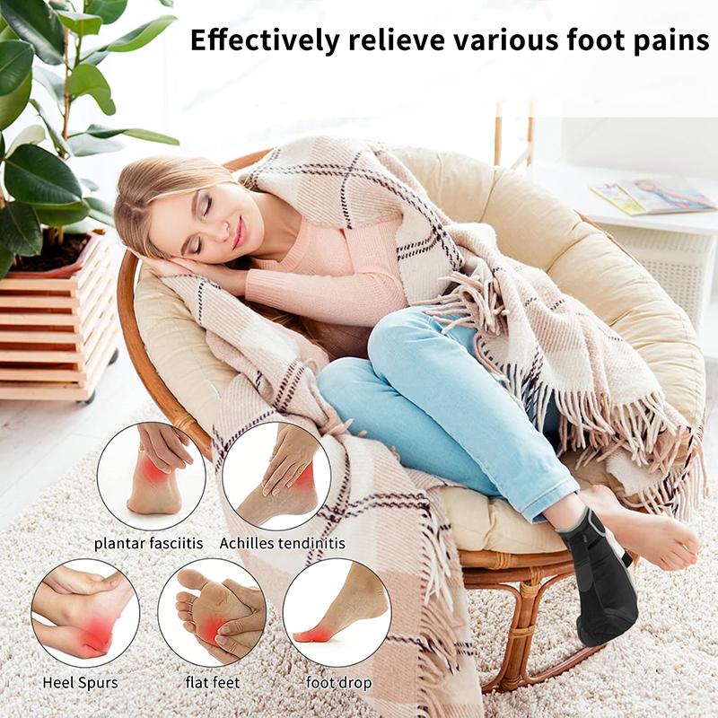 Plantar Fasciitis Night Splint Adjustable Sponge Padding Ankle Arch Support Stretch Boot Tendonitis Relief Foot Drop Brace
