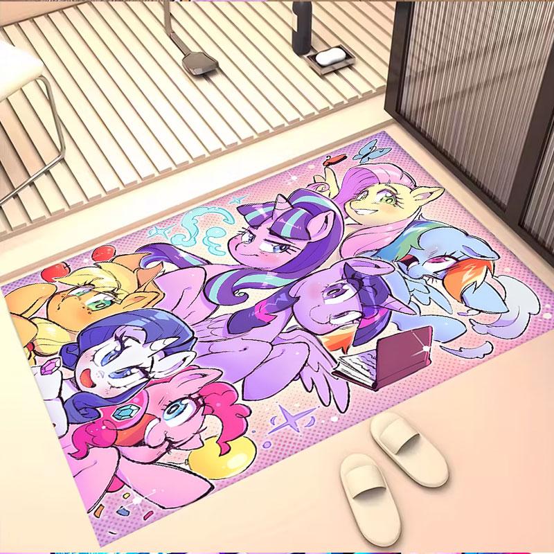 My Little Pony Print Rug, Washable Floor Carpet, For Entryway Dorm Laundry Room Office Study, Home Decor Birthday Christmas Gift