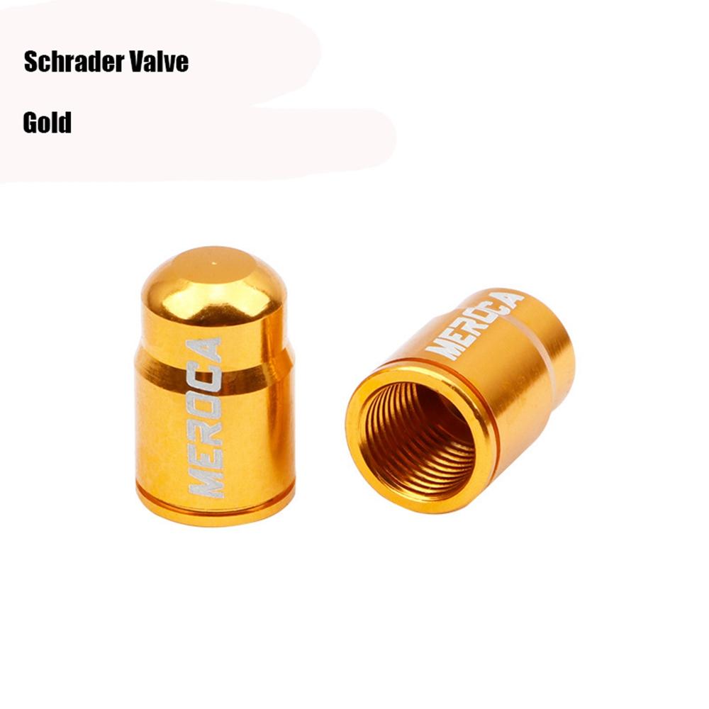 2pcs Aluminum Bicycle Tire Valve Cap Ultralight Mountain Road Bike Valve Cap Schrader/Presta Tire Valve