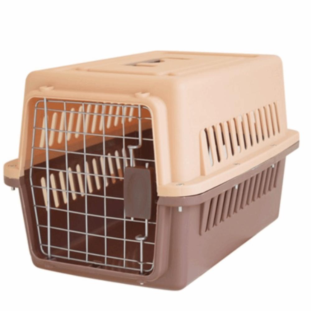 Авиационный стандарт Портативная кошачья авиационная коробка Дышащая Прочная клетка для собаки Большая вместимость Портативная сумка для кошки Путешествия с питомцем