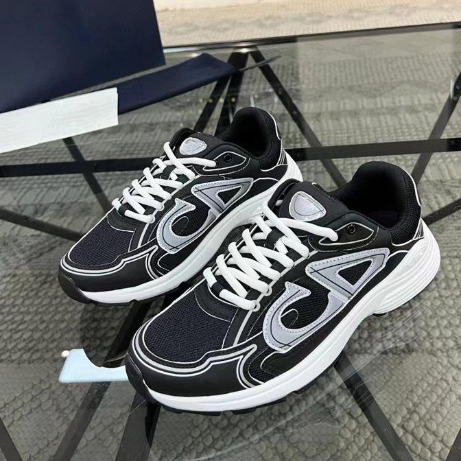 Dad's Shoes CD New Casual Shoes Lightweight Patchwork Height Increasing Thick Sole Reflective Mesh B30 Breathable Sports Shoes