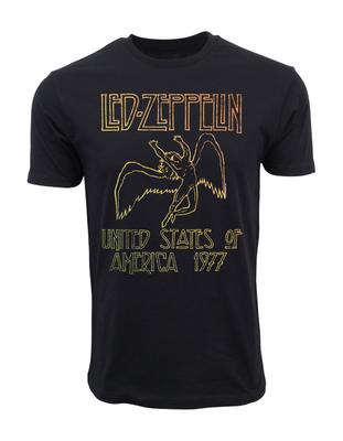 LED ZEPPELIN MENs ORIGINAL AND AUTHENTIC LICENSE 1977 SUNSET  NEW Unisex T-Shirt