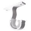 Aluminum Alloy Curtain Rod Brackets Adjustable Rod Holder for Curtains or Wardrobes Pack of 2