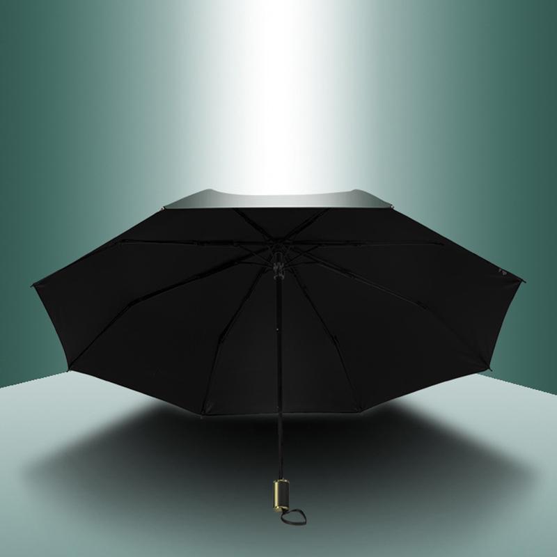 Umbrella Rain Parasol Sunny Windproof Parapluie UV Business Dual-purpose Vinyl Sunshade Umbrella