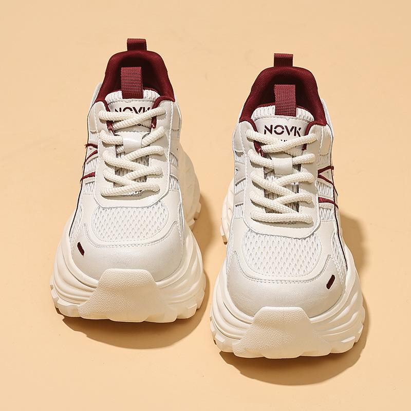 New ModelVersatile Spring Popular Fashion Casual Thick Sole Heightening Sports Dad Running Shoes Women'S Trend Single Shoes