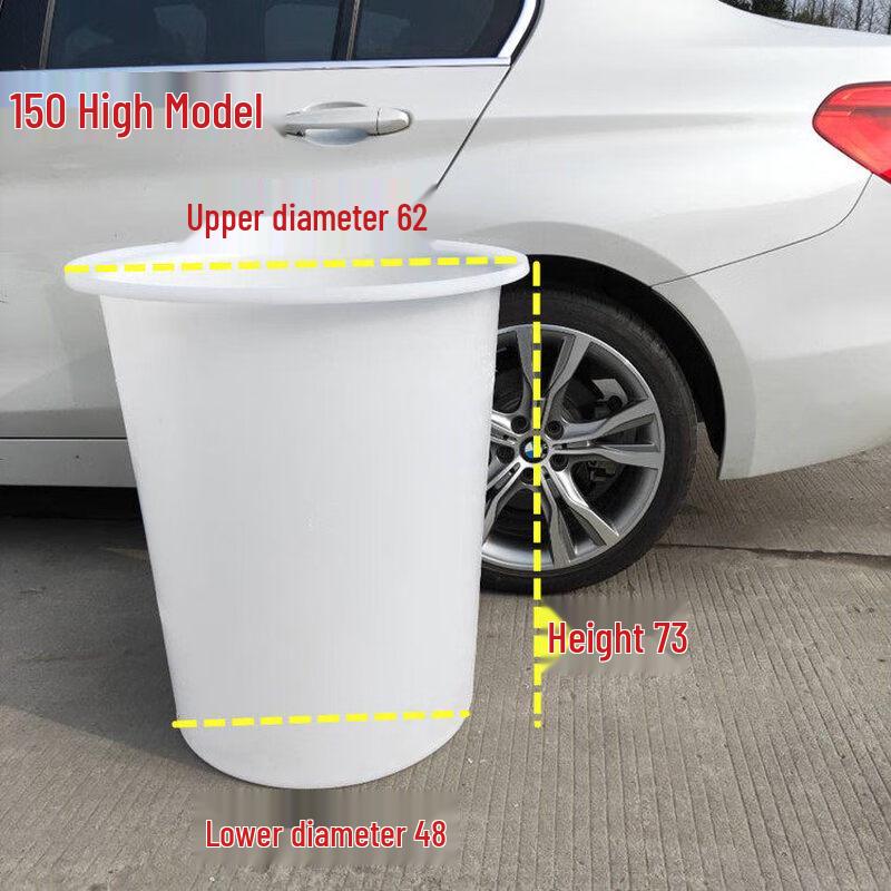 ZISIZ Thickened Food Grade Plastic Round Bucket