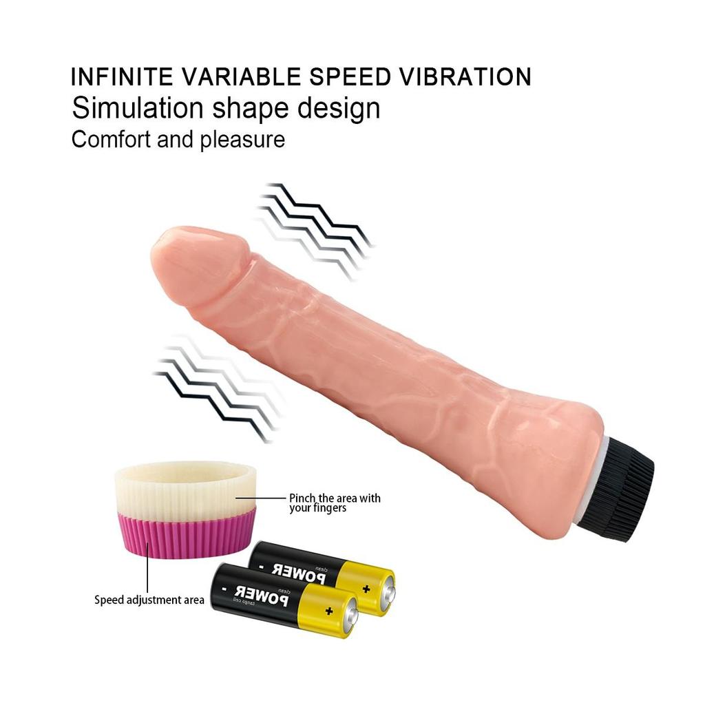 Krystall Vanntett Realistisk Dildo Vibrator Myk Gelé G-punkt Onani Voksne leker for kvinner Pikk