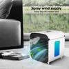 Portable Mini Air Conditioner Fan 3 Gear Speed with 18650 Battery Desktop Air Conditioning Cooler Home Office Desk