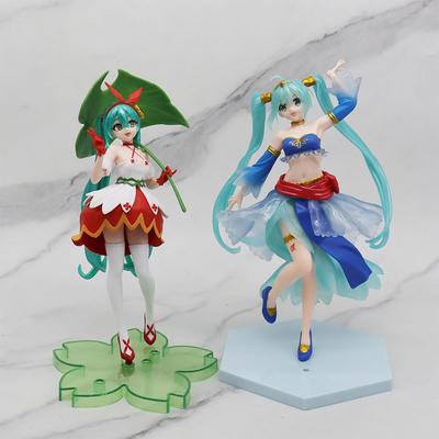 Hatsune Miku Anime Figure Kawaii Thumbelina Vocaloid Wonderland PVC Action Figure Collection Model Doll Ornaments Toys Gift