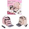 Travel Makeup Organizer With Four Detachable Compartments For Daily Use