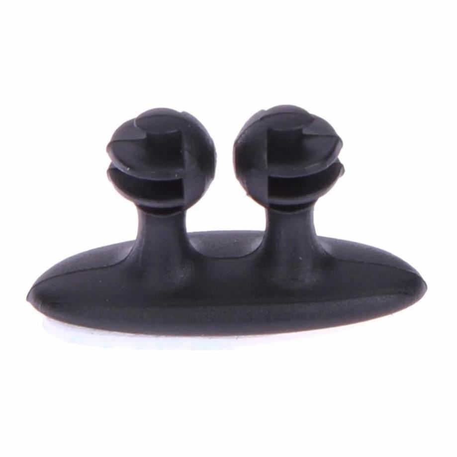 10Pcs Car Wire Cord Clip Cable Holder Tablet Line Clips Line Fixer Organizer Drop Adhesive USB Cable Car Clip Accessory Supplies