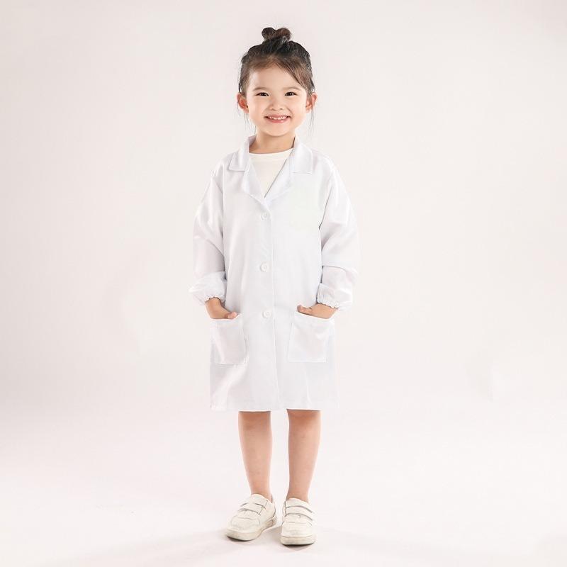 Children's Doctor's Clothing, Nurse's Clothing, Children's Science Laboratory Clothing, White Coat, Role-playing Work Clothes