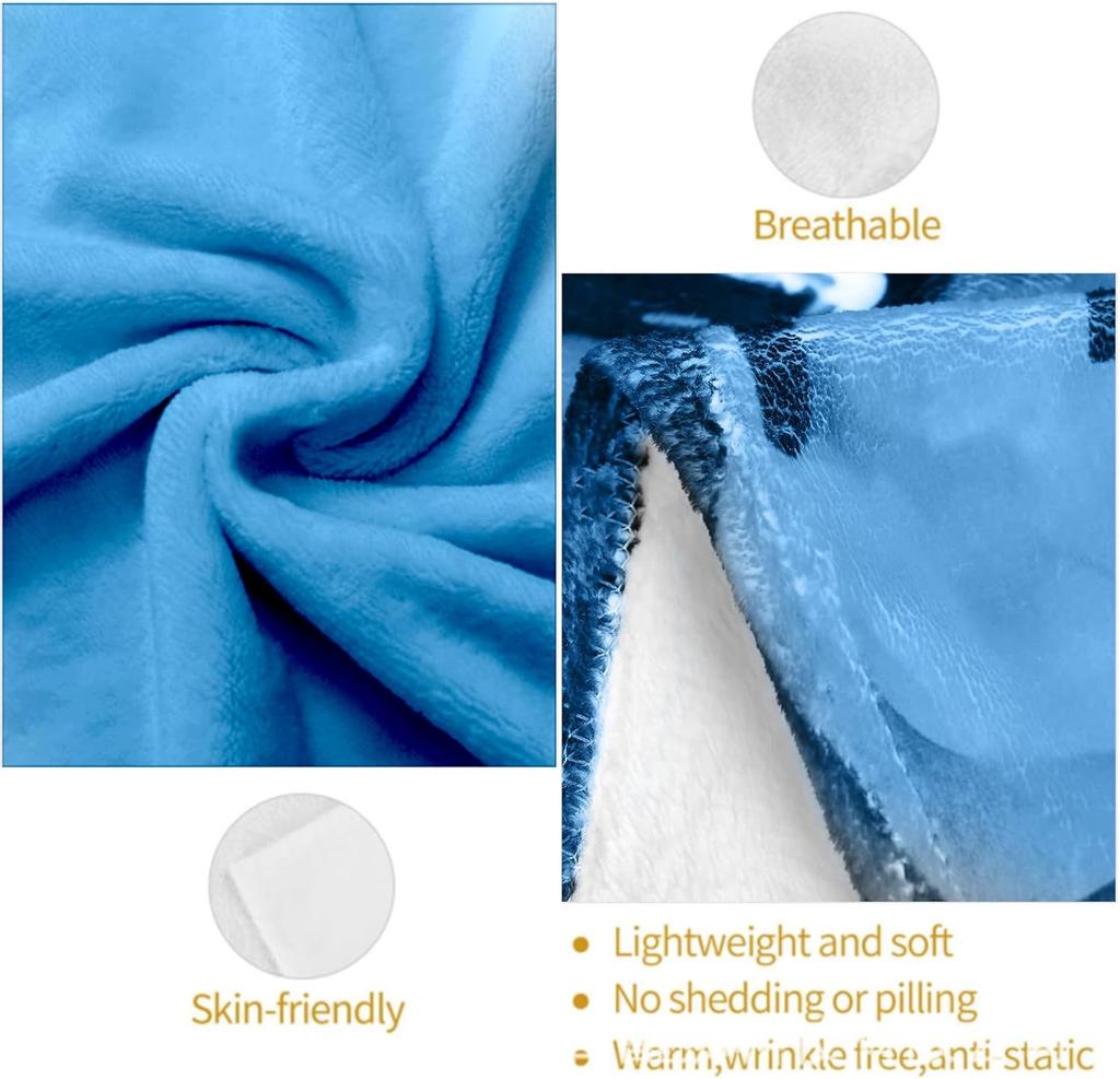 Strong Lion Blanket - Soft Plush Flannel, Comfy&Lightweight for All Seasons, Warm and Fuzzy, Anti-Pilling Throw Blanket for Couc