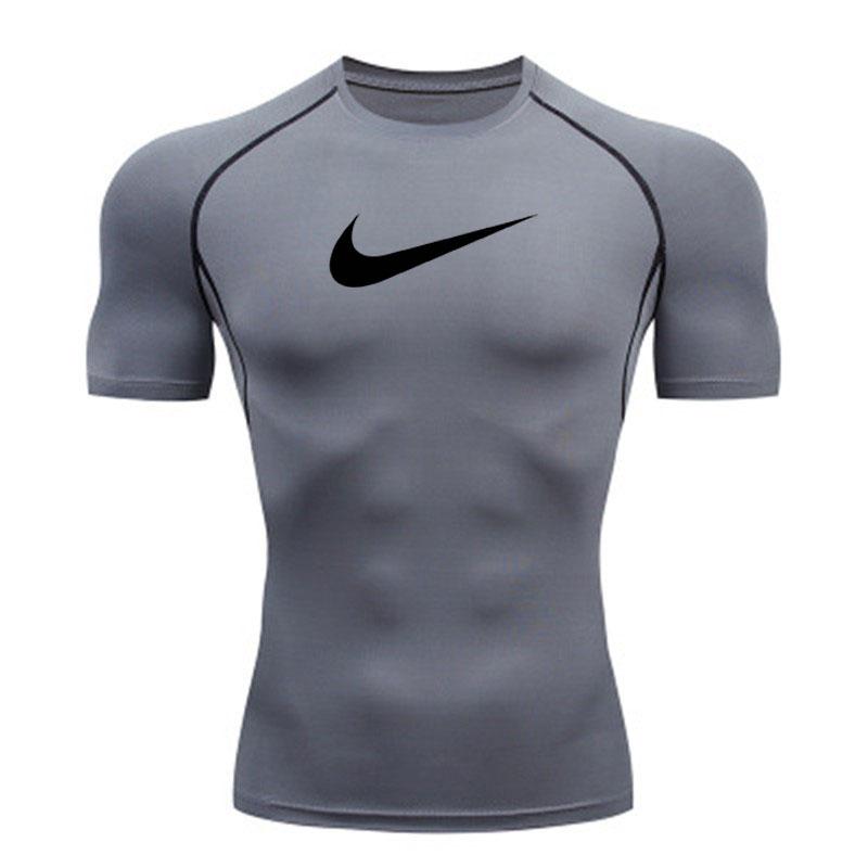 Men's Quick Dry Compression Athletic T-shirt, Breathable Sli