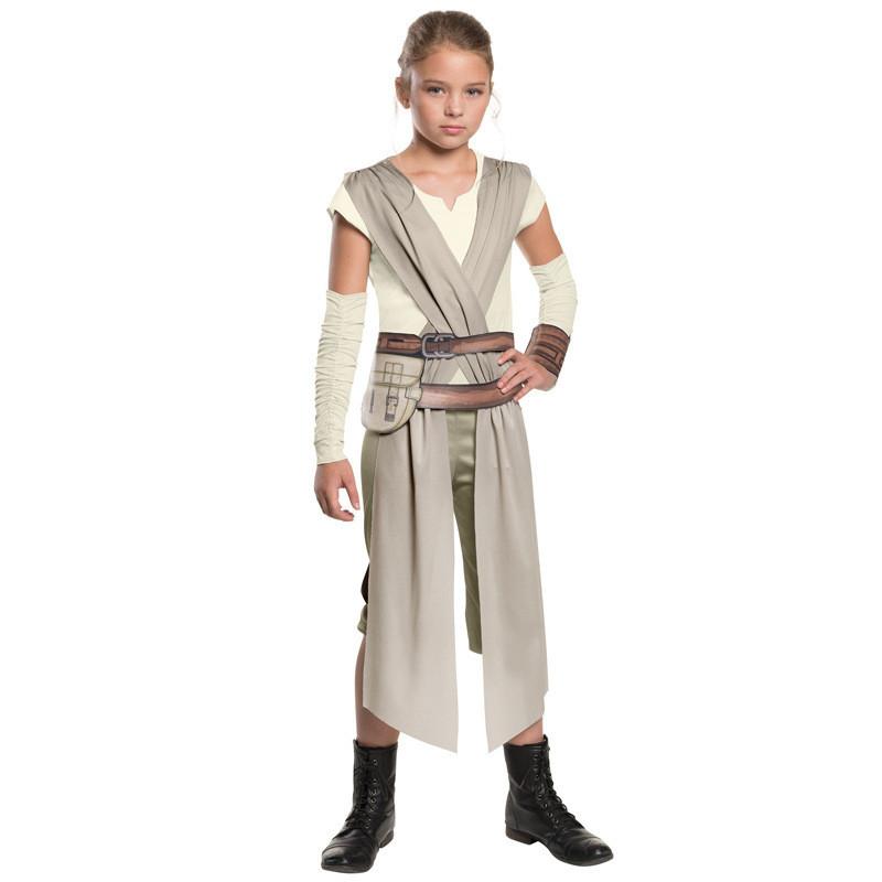 Versatile Rey Character Costume For Girls Made From Soft Polyester Perfect For Events