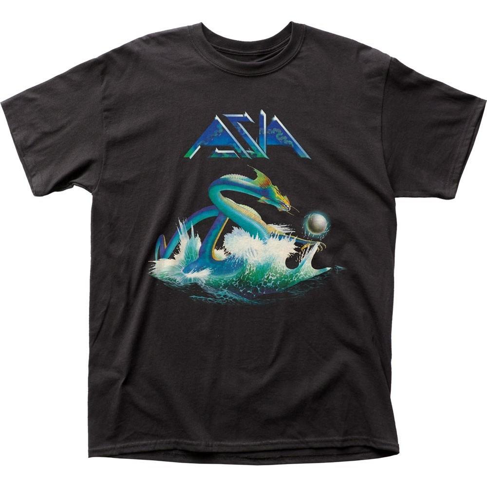 Asia Rock Band Debut Album Cover Mens T Shirt Music Classic Rock Band Tee Black Unisex T-Shirt XXXXL