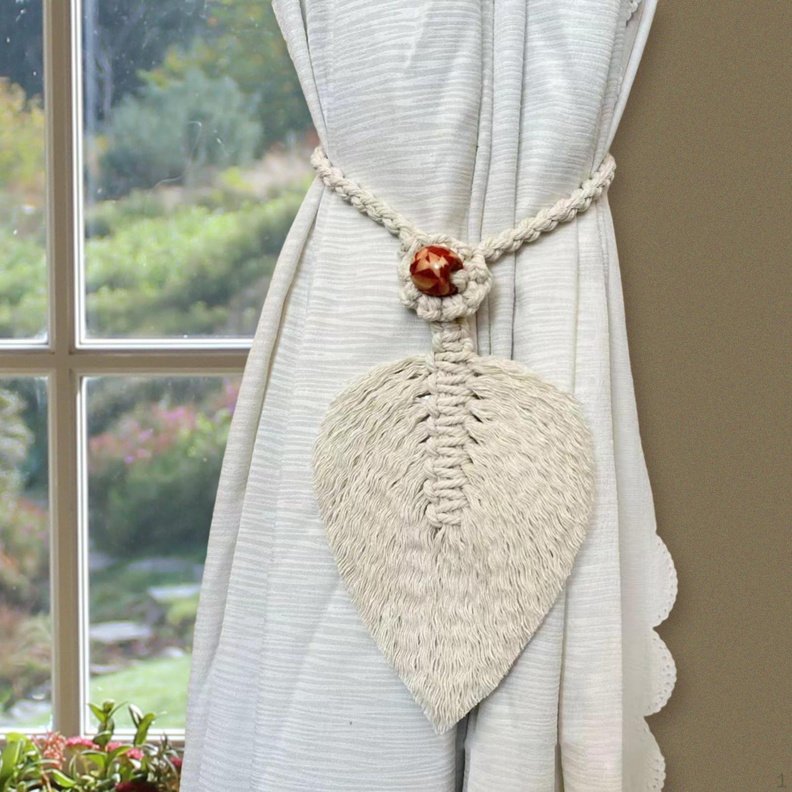 

Пряжка для штор, крючок для штор ручной работы для оформления окна зелёный