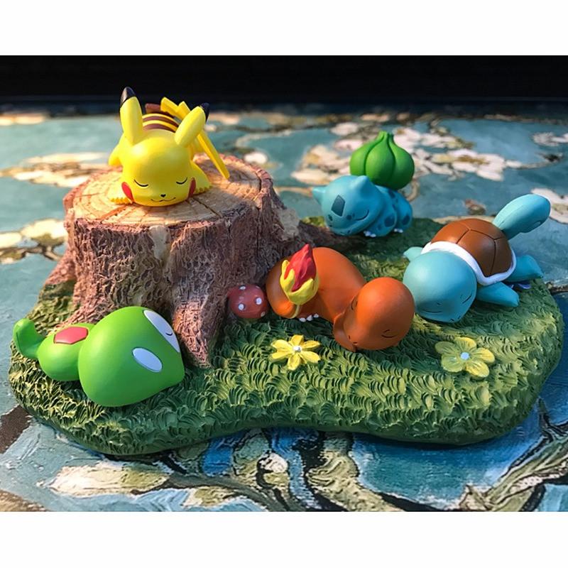 Adorable Pokemon Bulbasaur Squirtle Pikachu Figure Toy Set For Kids Gift Enthusiasts
