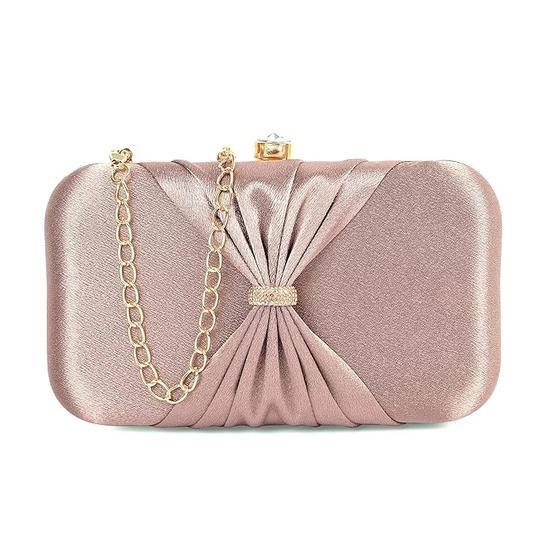 ADISA formální párty psaníčko s mašlí a zlatým řetízkem pro ženy a dívky