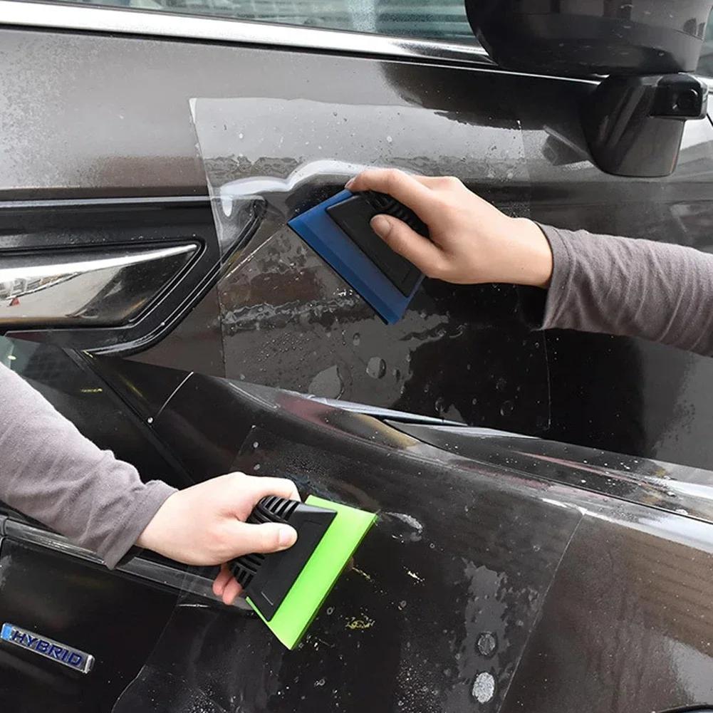Soft Rubber Scraper Handled Water Wiper TPU PPF Squeegee Window Tint Car Clear Protect Film Application Vinyl Wrap Tools B01