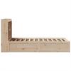 Solid Wood Bed without Mattress 75 x 190 cm Pine Wood