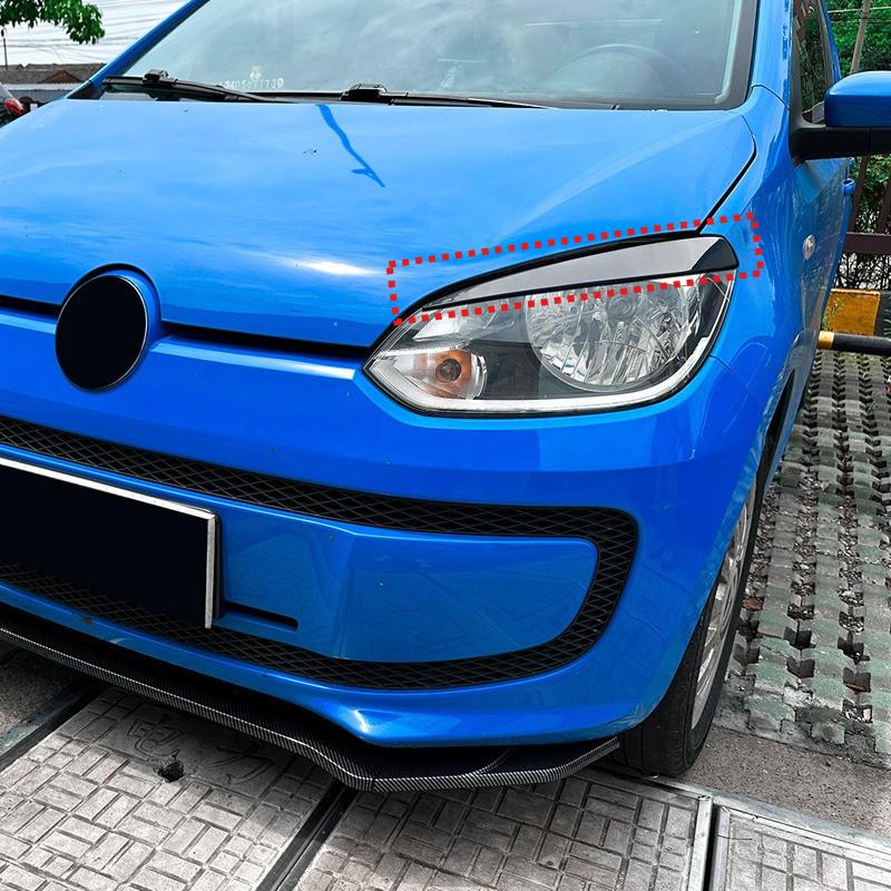 Dekoracja Brwi Reflektora Samochodowego Dla VW UP 2011 2012 2013 2014 2015 Naklejka Wykończeniowa Lampy Głównej Osłona Reflektorów Akcesoria