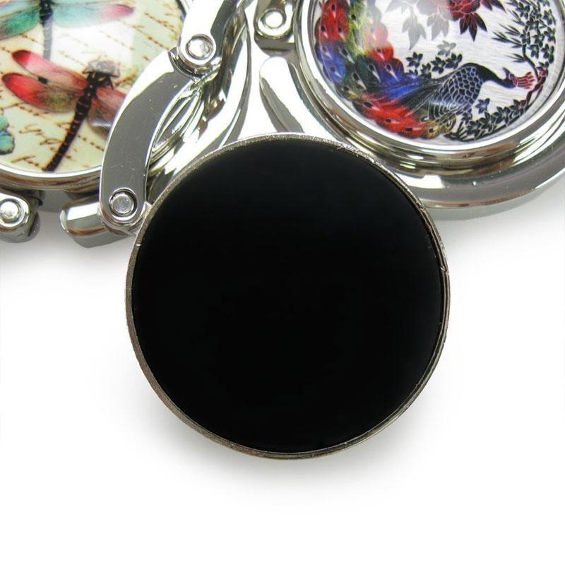 Folding Handbag Bag Purse Hook Hanger Holder Butterfly/Dragonfly/Peacock Gift