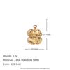 MamacitaSlay Lovely Scallop Dolphin Sparkling Coconut Tree Heart Bow Flower charms for jewelry making Stainless steel charm