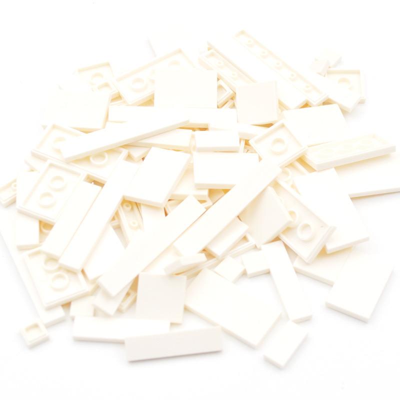 150PCS  DIY Model Smooth Thin Building Blocks MOC Multicolour Toy Parts Bulk Figures Flat Tile Bricks Educational Children Toys