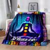 Chakra Customized Your Name Blanket Warm Comfortable Soft Blanket For Chair Office Sofa Bed Sofa Office Camping Suitable For Gifting Relatives And