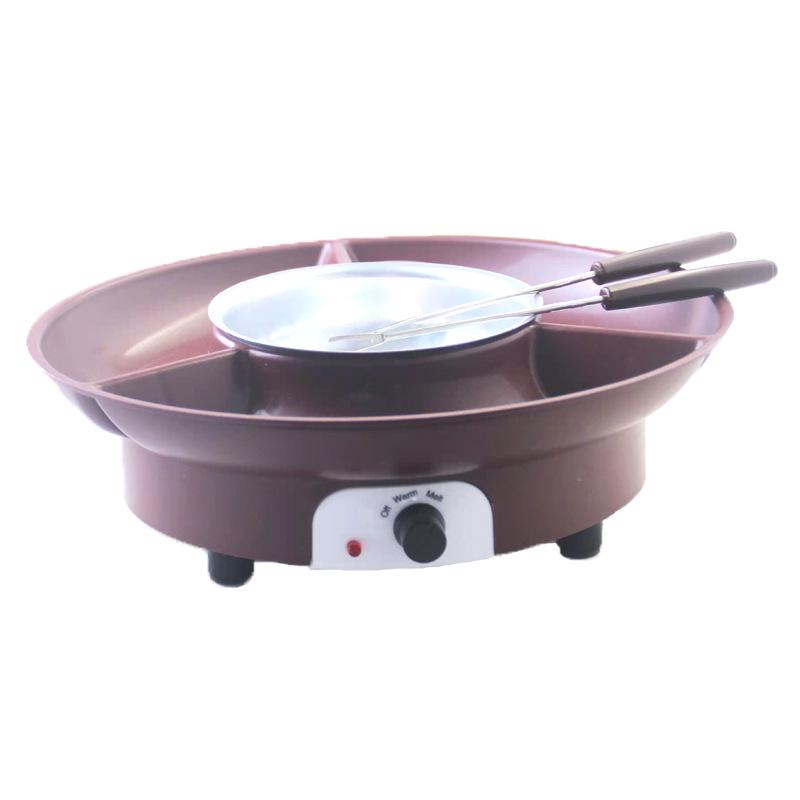 Electric Mini Self-Heating Chocolate Fondue Pot with Logo Option – Ideal for Parties