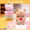 Brown Playful Plush And Pink Bear Keychain Fun And Stylish Key Holder Accessory