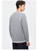 Men's Cashmere Blend Round Neck Faux Two-Piece Knit Sweater, 2025 Autumn/Winter Edition, Warm Solid Color Base Layer