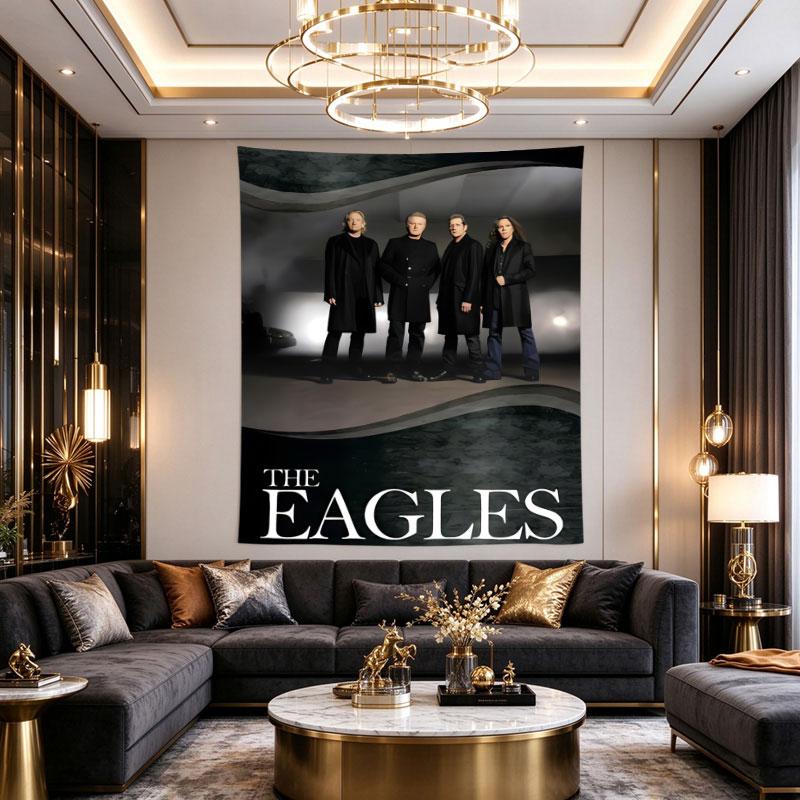 Die Eagles Band Schwarze Mäntel Düstere Gruppe Poster Kunst