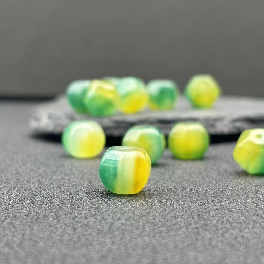Strawberry Crystal Floating Flower Loose Beads for DIY Bracelets, Necklaces, and Jewelry Accessories.