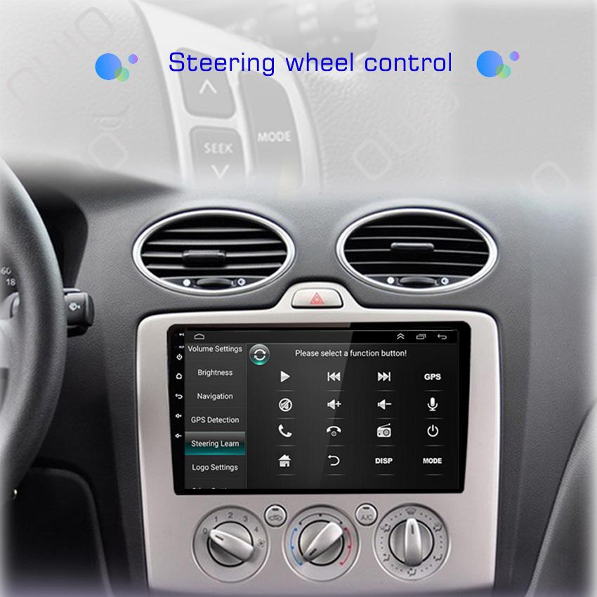 2din 9 Inch 8G+128G Android10 Car Radio Multimedia Carplay Auto GPS Navigation DSP For Ford Focus EXI MT 2 3 Mk2 2004 -2011