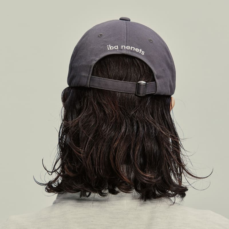 iba nenets Classic cotton i logo ballcap_DARK GREY