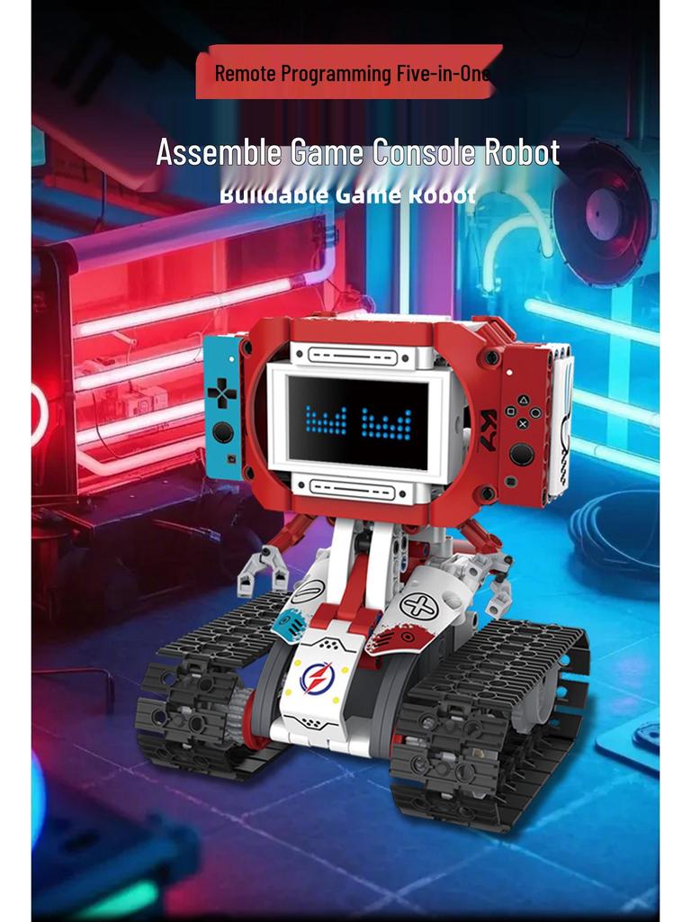 Electric Remote-Control Programming Robot Toy - Compatible with LEGO for Kids' Birthday Gift